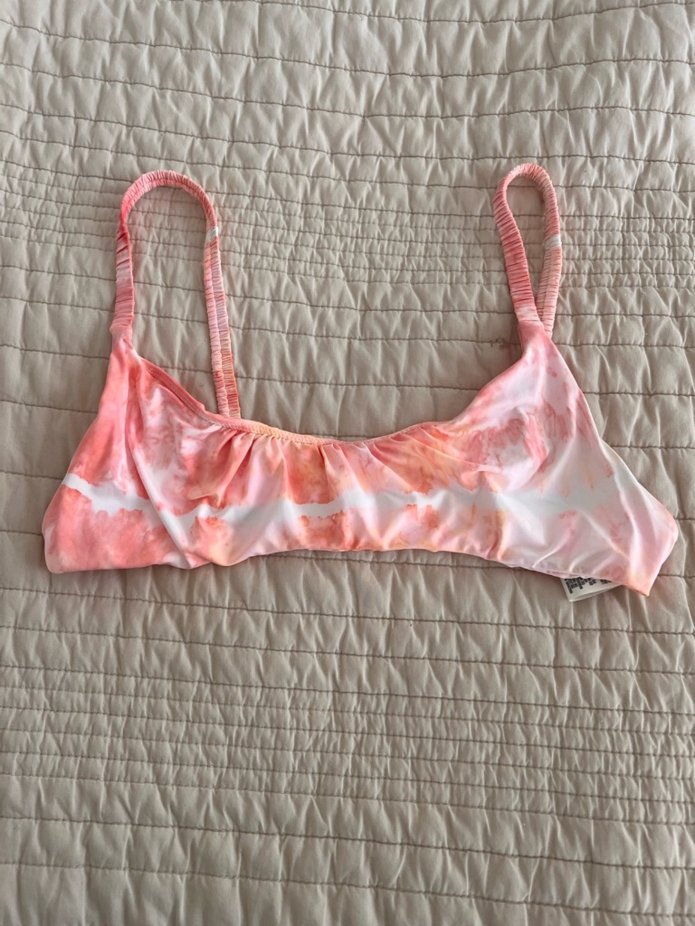 NWOT Bella Dahl Coral Pink Tie-Dye Bikini (2) piece. Size L